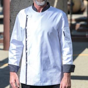 Classic Single Breasted Long Sleeve Chef Jacket For Hotel And Restaurant U108C0105A