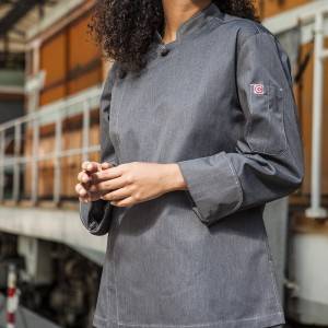 Hidden Placket Long Sleeve Classic Design Chef Jacket And Chef Uniform For Hotel And Restaurant CU1107C5900A