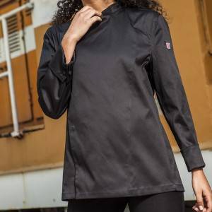Hidden Placket Long Sleeve Classic Design Chef Jacket And Chef Uniform For Hotel And Restaurant CU1109C0100Z