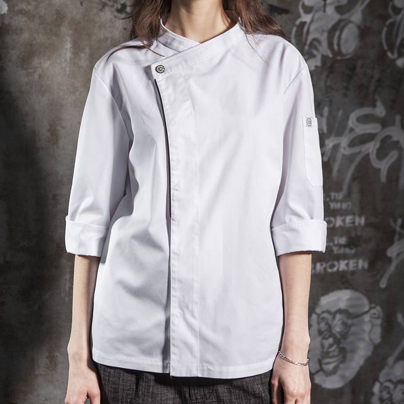 Bottom price Adjustable Sleeve Kitchen Uniform - Hidden Placket  Sleeve Wash-Resistant Chef Jacket For Hotel And Restaurant CU110Z0201F – CHECKEDOUT