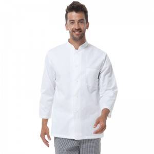 18 Years Factory China Custom Long Sleeve White Italian Chef Uniform