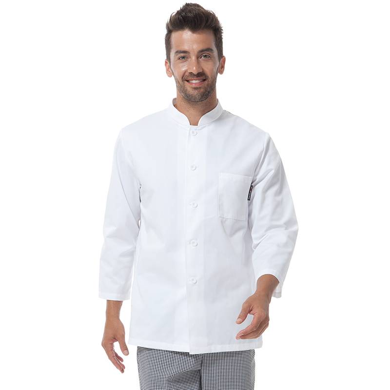 factory low price Breathable Restaurant Uniform - Classic Single Breasted Long Sleeve Chef Jacket For Hotel And Restaurant M128C0200A – CHECKEDOUT