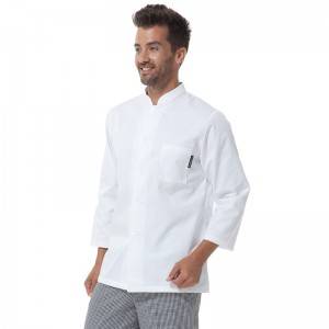 18 Years Factory China Custom Long Sleeve White Italian Chef Uniform