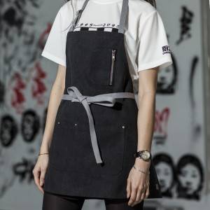 Chinese wholesale China Wholesale Custom T/C Cotton Twill Promotional Kitchen Bib Aprons with Pockets Durable