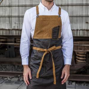 Factory Adjustable Cotton 100% Cotton, Twill or Canvas Kitchen Apron with Large Pockets