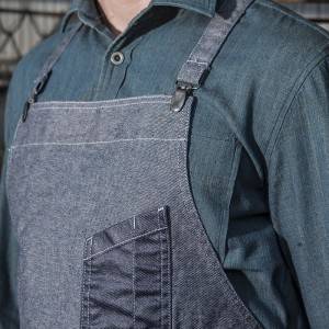 Factory Outlets China Custom Mens Waterproof Waxed Canvas Tool Barbecue Apron (RS211803)