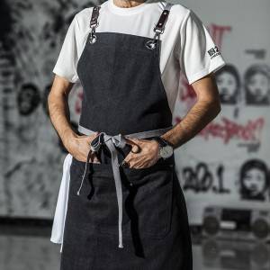 Hot Selling for Aprons for Men Women with Large Pockets, Cotton Canvas Cross Back Heavy Duty Adjustable Work Apron