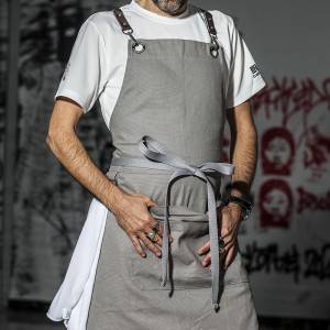 Excellent quality China Heavy Duty with Tool Pockets Cross-Back Straps & Adjustable for Men & Women Waxed Canvas Work Apron