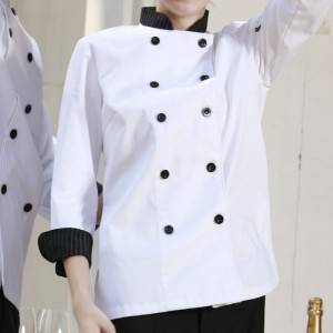 Double Breasted Long Sleeve Chef Jacket For Hotel And Restaurant CW104C0281A