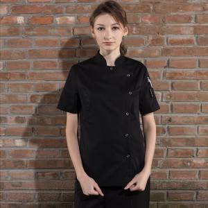 SINGLE BREASTED SHORT SLEEVE CHEF JACKET FOR HOTEL AND RESTAURANT CW114D0100E