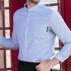 Polyester Cotton Classic Long Sleeve Slim Fit waiter uniform Shirt CM1056C154000H