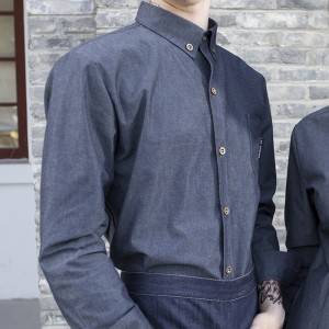 Polyester Cotton Classic Long Sleeve Slim Fit waiter uniform Shirt CM197C4100T2
