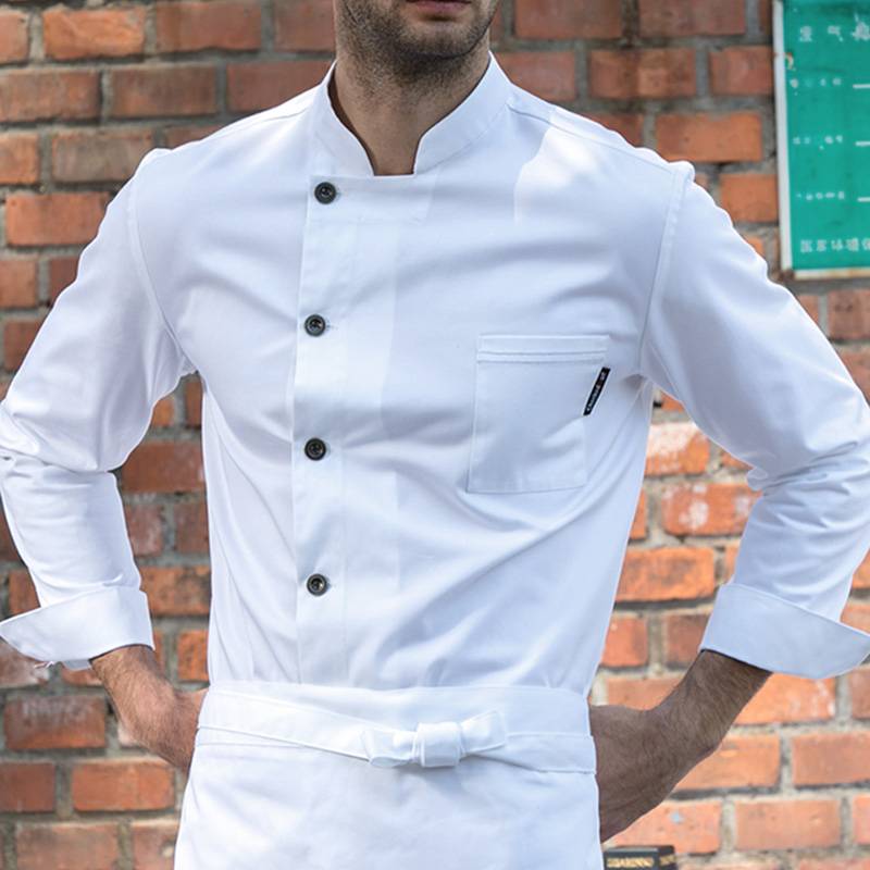 OEM/ODM Manufacturer Kitchen Uniform Wholesaler - Classic Single Breasted Long Sleeve Chef Jacket For Hotel And Restaurant U106C0100A – CHECKEDOUT