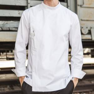 Classic Single Breasted Long Sleeve Chef Jacket For Hotel And Restaurant CU109C0200C