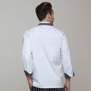 Big Discount China Factory Supply 4 in 1 Men′s High Quality Restaurant Workwear Chef Uniform with Custom Embroidery Logo