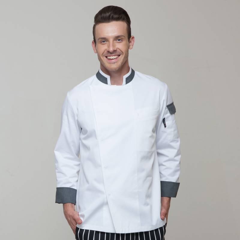 100% Original Hotel Uniform - Classic Single Breasted Long Sleeve Chef Jacket For Hotel And Restaurant CU120C0259A – CHECKEDOUT