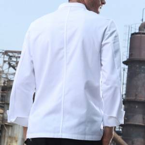 Hidden Placket Long Sleeve Fashion Design Chef Jacket For Hotel And Restaurant  CU151C0200A