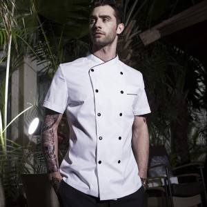 Hot New Products China Short Sleeve Chef Jackets with Laterality Placket 813301