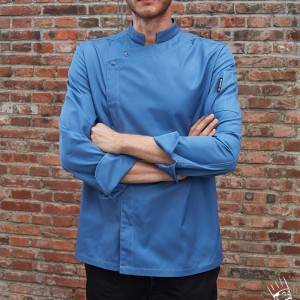OEM/ODM China Restaurant Employee Uniforms - Stand Collar Long Sleeve Hidden Placket Chef Jacket For Hotel And Restaurant U166C3500C – CHECKEDOUT