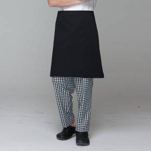 Unisex black white grid chef pants for kitchen work U202C8300H