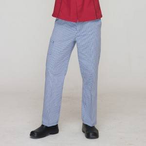 Well-designed China Chef′s Black and White Checked Pants out Checked Quality Chef Pants Worker Uniforms