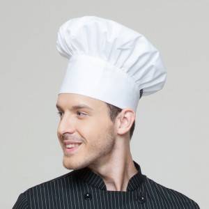 Pleated Chef Hat Poly Cotton White Color Chef Hat U402S0200A