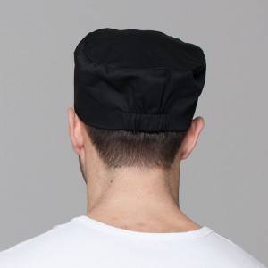 Unisex Poly Cotton Flat Top Japanese Style Chef Hat U405S0100A