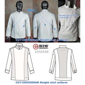 High Quality for China Embroidery Logo Fashion Cotton Cooking Kitchen Chef Jacket