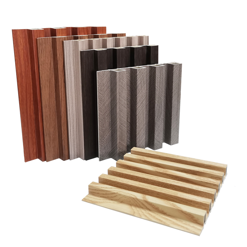 3D Hollow Tubes Wood Plastic Composite Cladding Fluted Wall Panel Featured Image