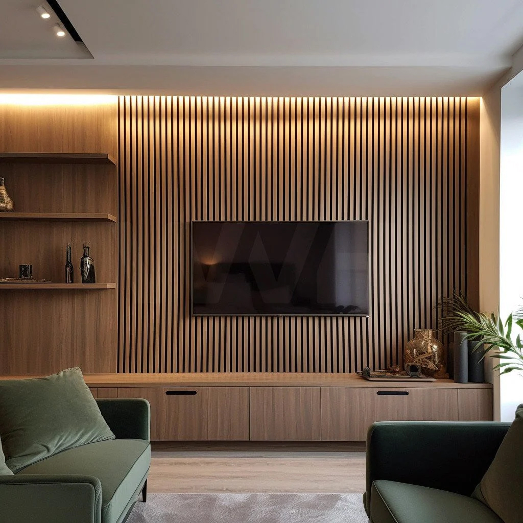 Customized Hight Quality Acoustic Panel Wood Slats Akupanel for Wall Decoration