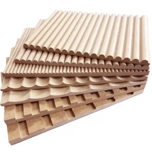 Fluted mdf wave wall panel
