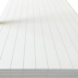 white primer groove plywood back side pine for decoration / wall panel / roof