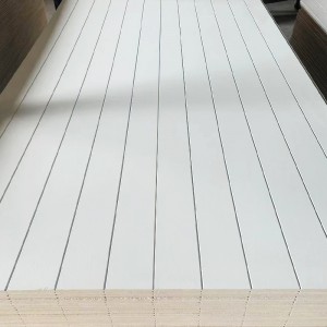 V-Groove White Primed Plywood