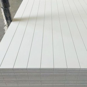 white primer groove plywood back side pine for decoration / wall panel / roof