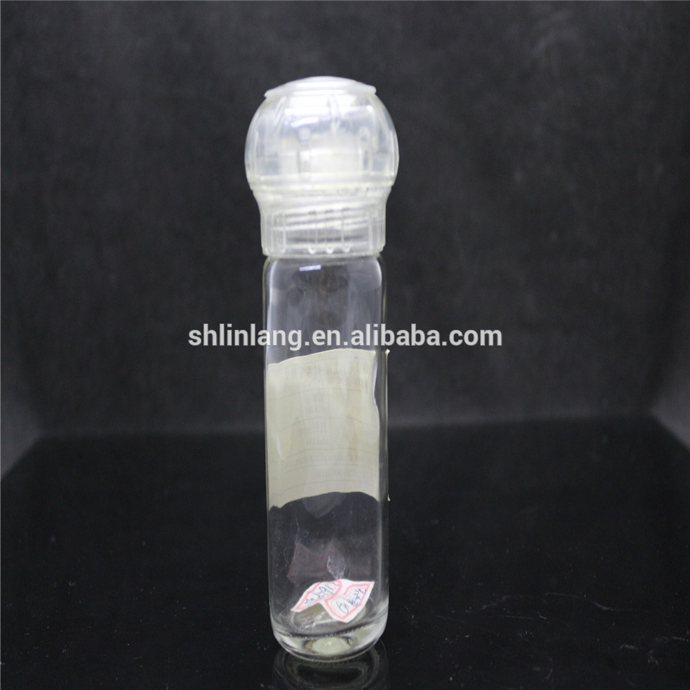 Linlang hot sale glass products 80ml pepper grinder bottle