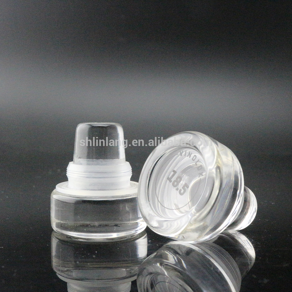 Shanghai Linlang wholesale Luxury Glass Vino Seal for wine bottle glass closure