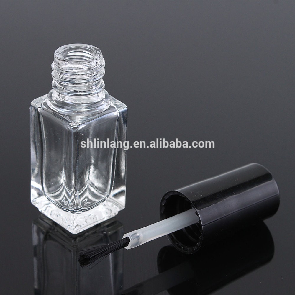 50 x 7ml Empty white Clear Glass Nail polish Bottle nail enamel bottle  small Amb glass nail Polish Bottle With Brush Cap - AliExpress