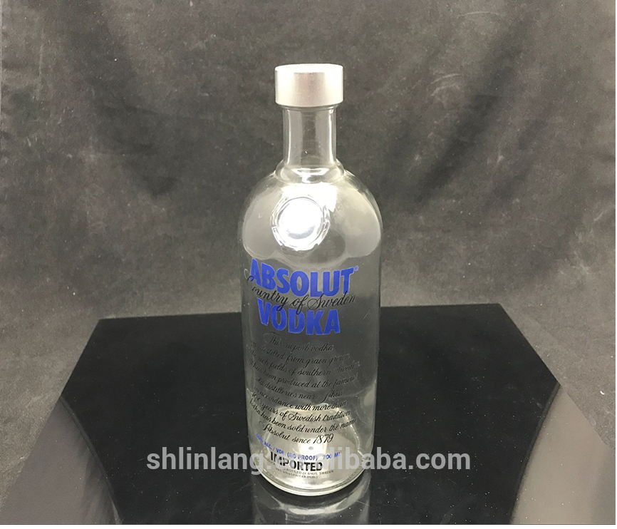 200 ml Absolute Vodka 3 Style Glass Bottle with Screw caps