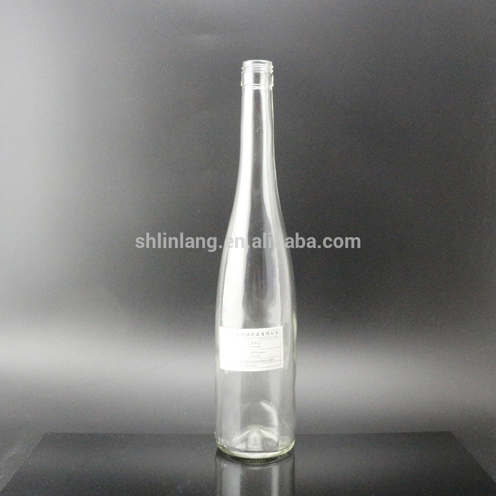 Shanghai Linlang wholesale clear super flint glass empty wine bottles