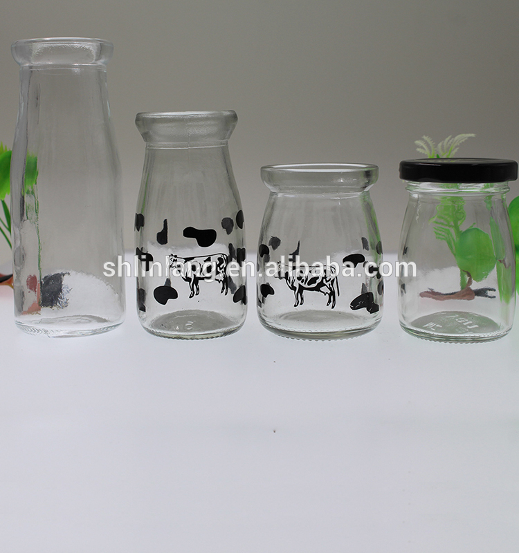 Buy Glass Jars for Yogurt - Clear Pudding Jar with Lid - Glass