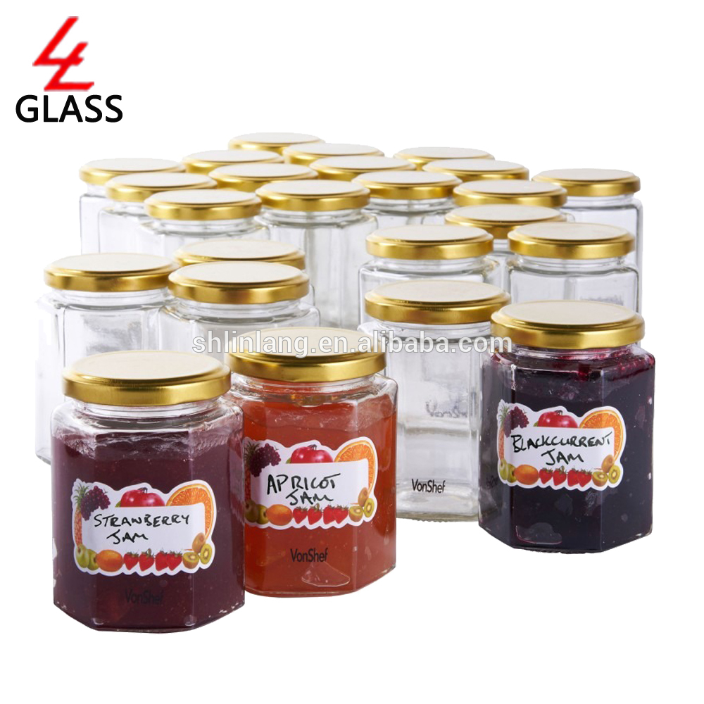 Wholesale empty glass jars with lids for honey