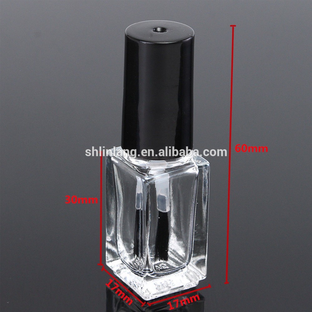 Transparent Empty Nail Polish Bottle With Cap Brush Clear Nail Polish  Container 10ml | Fruugo US