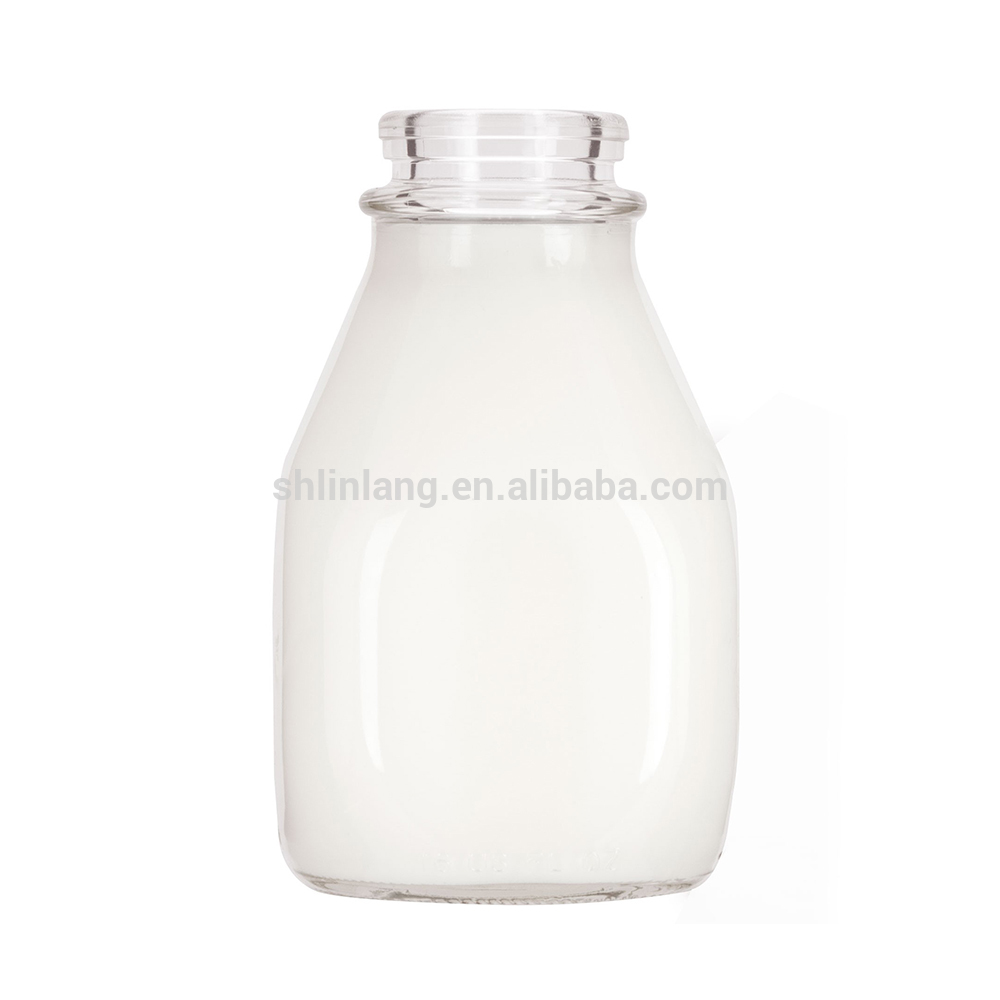 Shanghai linlang 500ml beverage milk bottle drink glass bottle