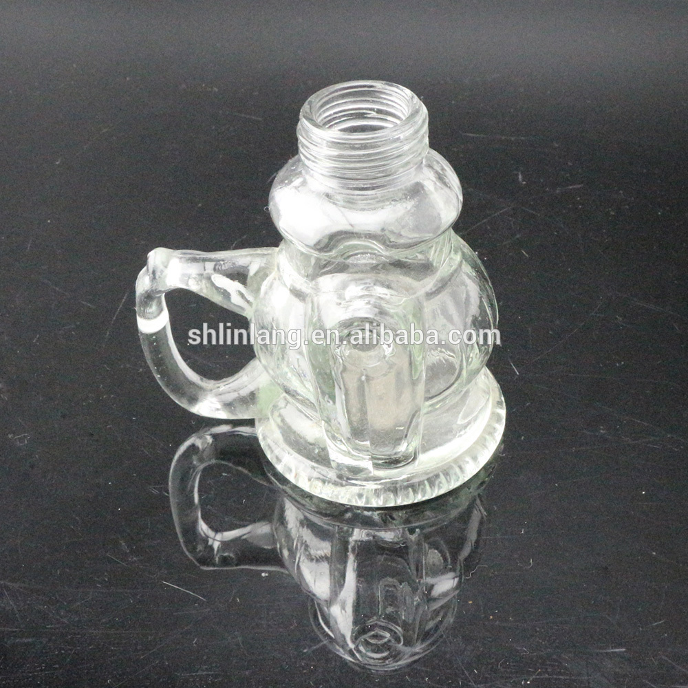 Factory direct sell glass oil lamp with handle