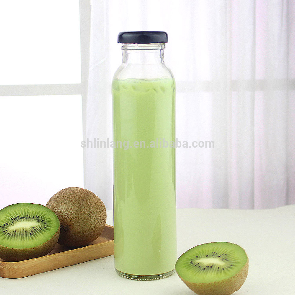 Linlang hot sell juice flaska dryck glasflaska 12 oz glasflaska grossist