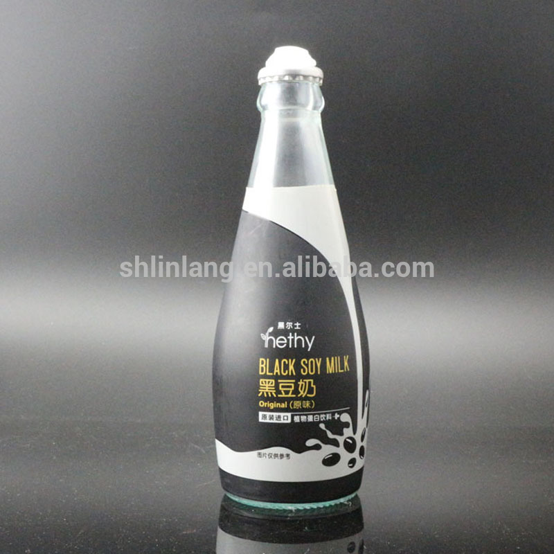 China manufacture wholesale Soy milk glass bottle customize glass bottle 300ml