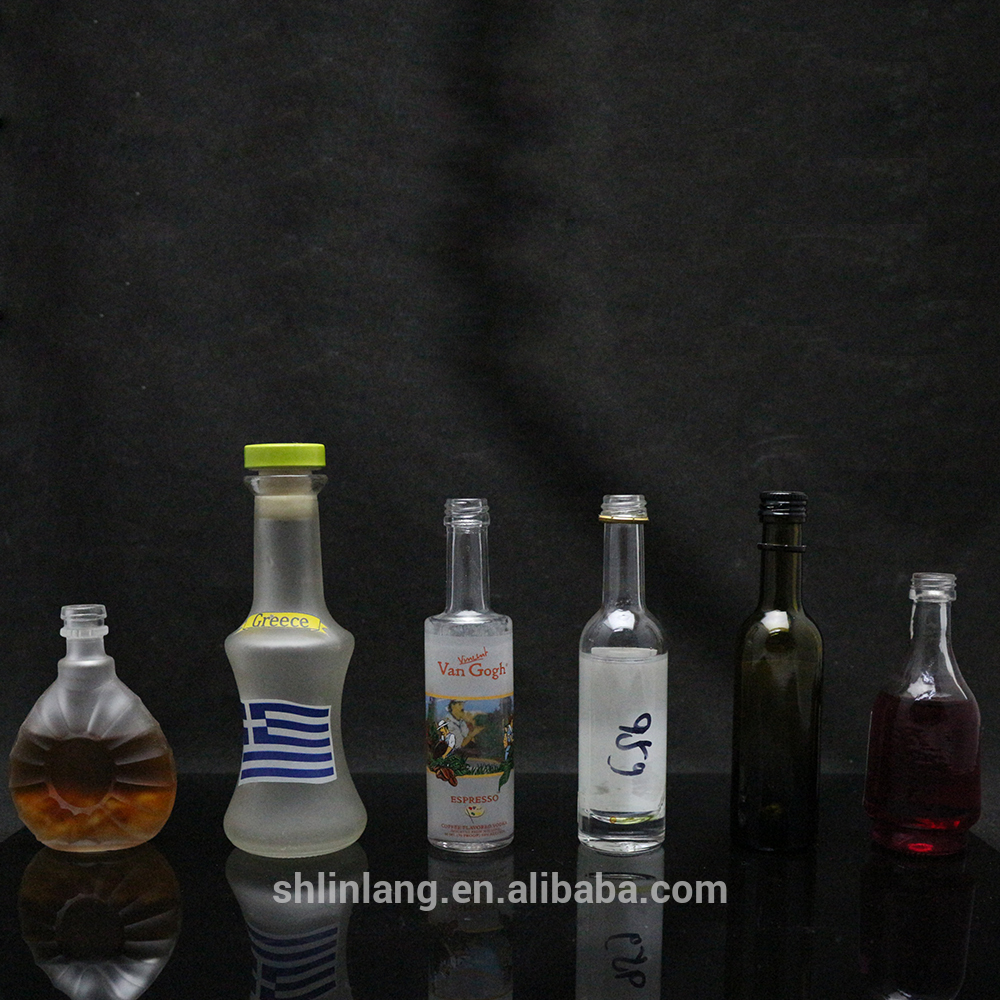 Shanghai linlang high end customization mini tequila alcohol bottle
