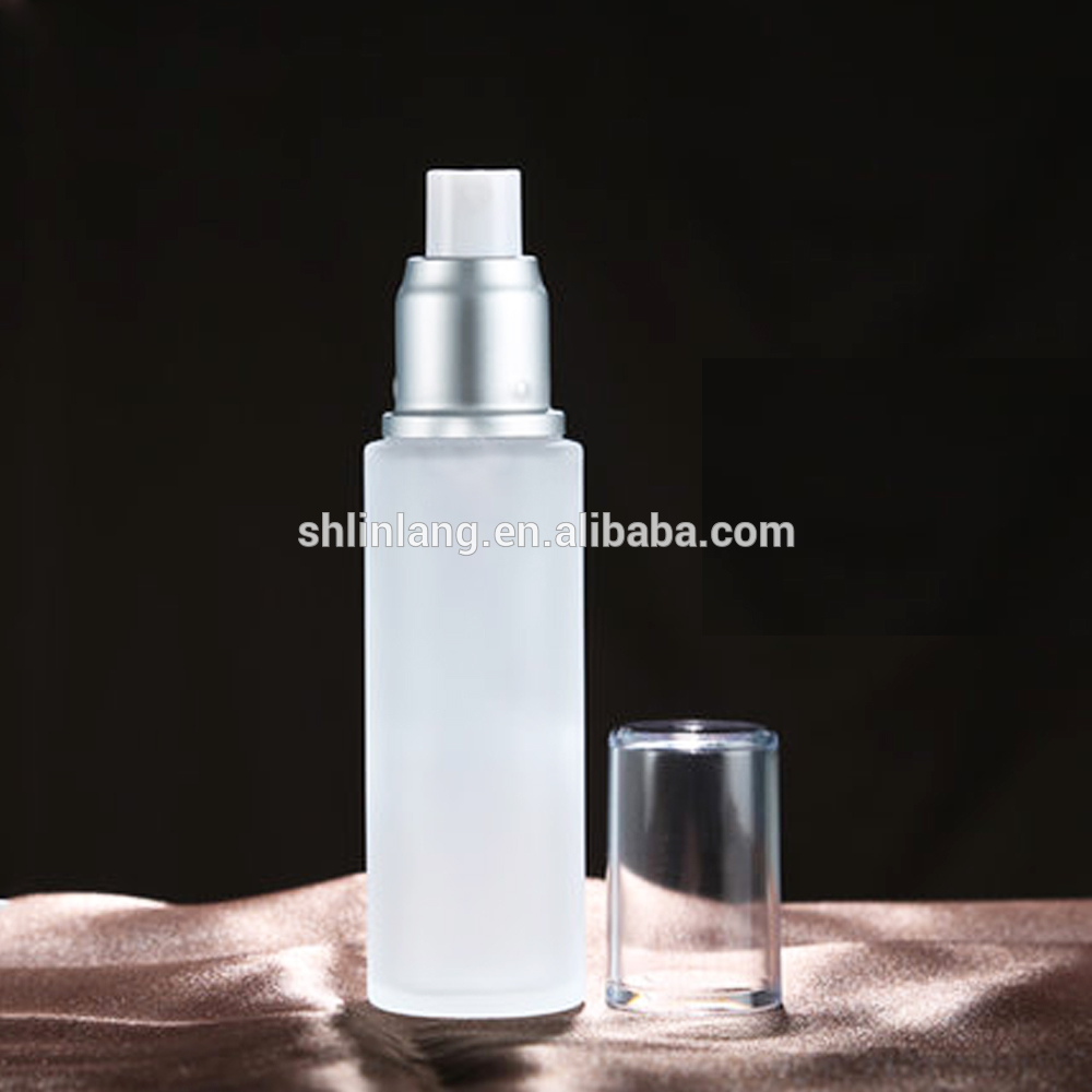 Download China Shanghai Linlang 200ml White Frosted Glass Cream Bottle With Pump 200 Ml Glass Cosmetic Bottle Manufacturer And Supplier Linlang