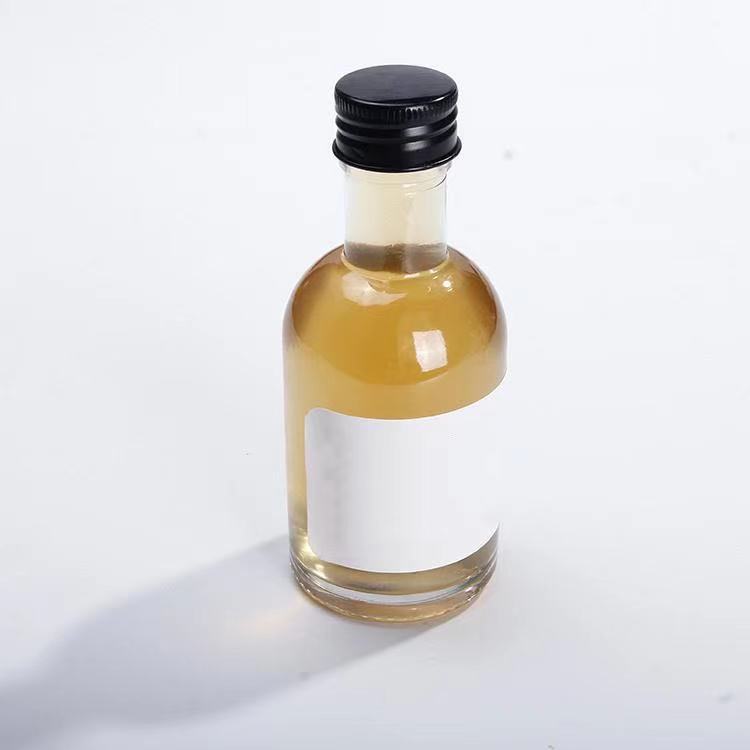50ml Mini Glass Bottle Alcohol Drink Liquor Wine Whisky Bottle With Screw Lid Miniature Bottle For Spirits