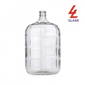 Linlang shanghai botella de galón de vidrio de portador de garrafón de vidrio de cal sodada de alta calidad